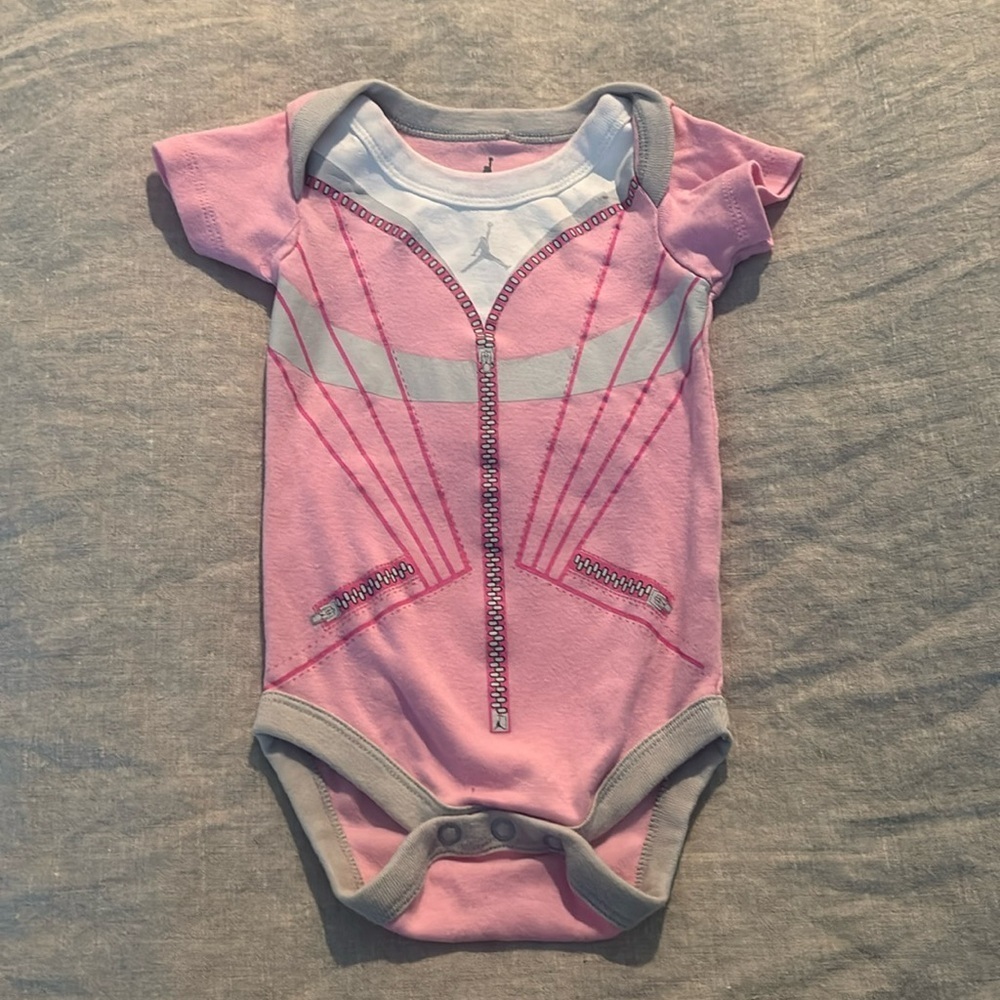 Baby girl jordan onesie